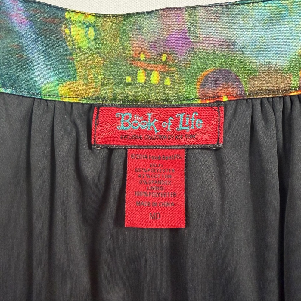Book of Life Whimsical Art Print A-Line Skirt | Cottagecore Fairycore | Size M - Picture 3 of 10